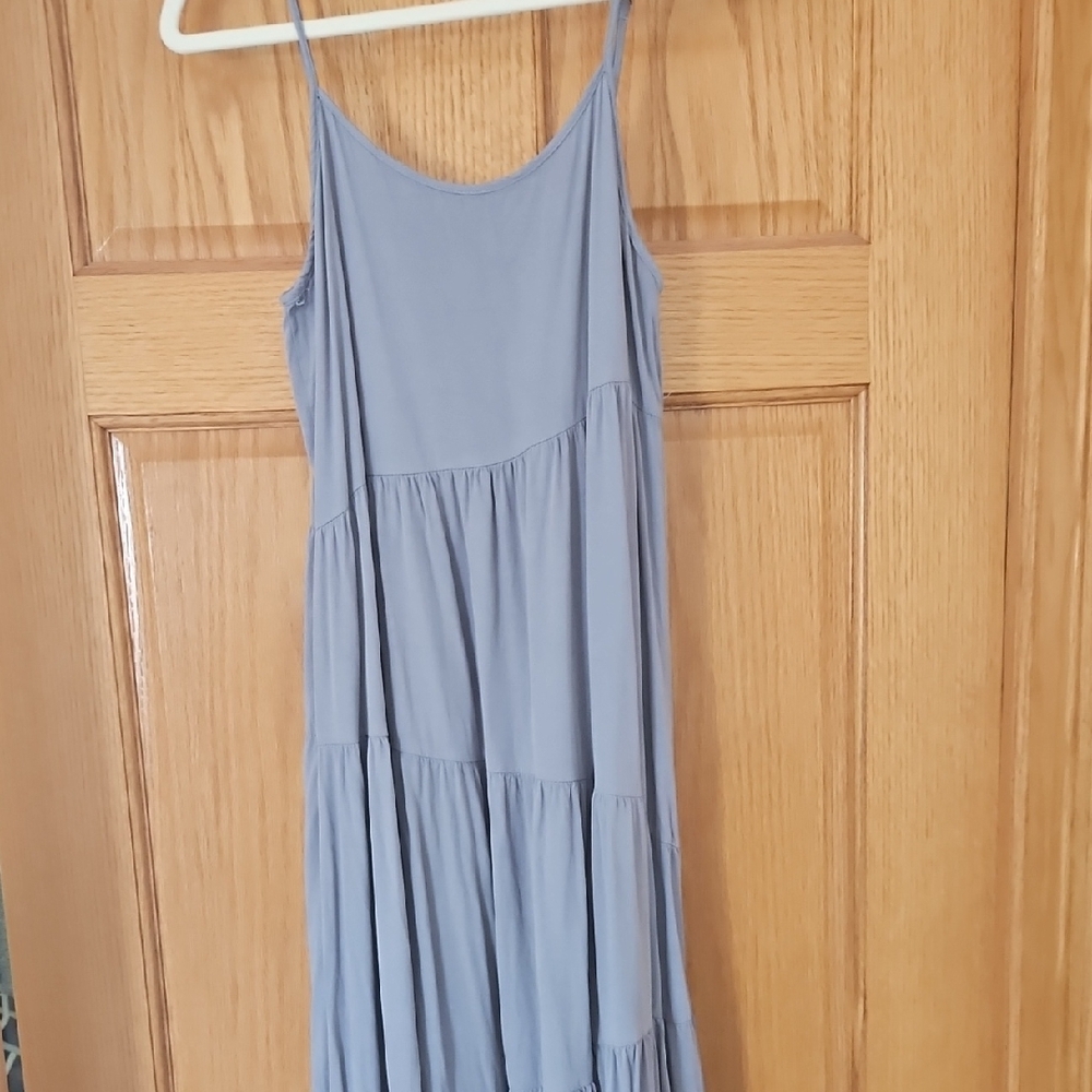 Elegant Gray Maxi Dress - Picture 4 of 7